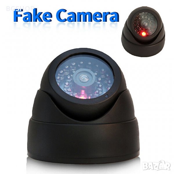 Черна фалшива камера за видеонаблюдение - Fake Camera black, снимка 1