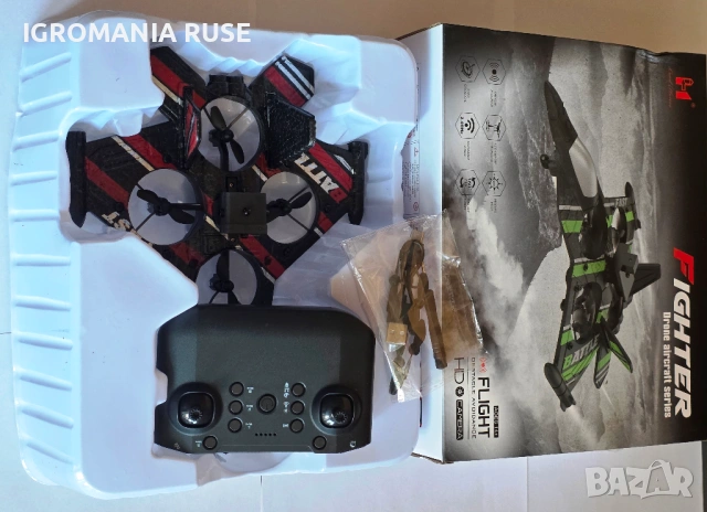 AIRPLANE AIRCRAFT DRONE ДРОН САМОЛЕТ ДИСТАНЦИОННО Remote Control RC 2.4G With Light, снимка 7 - Дронове и аксесоари - 52674872