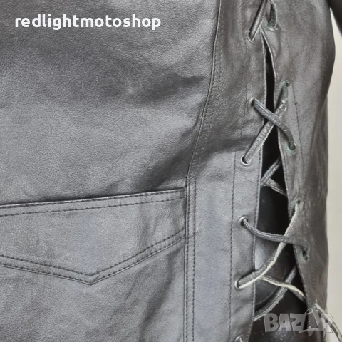 📌 5276 Extreme-Biker Кожен елек с връзки | Рокерия | КАТО НОВ | Размер 54 | 130 лв., снимка 2 - Аксесоари и консумативи - 50889205