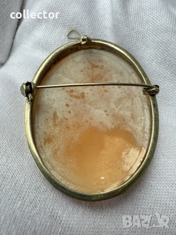 Стара сребърнa брошка / висулка - "Камея".   №7634, снимка 7 - Колиета, медальони, синджири - 52500791