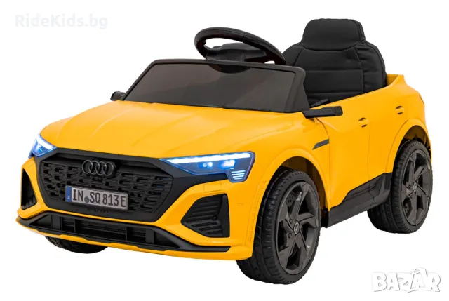 Audi SQ8 12V – Детски акумулаторен джип, Жълт, EVA гуми, снимка 3 - Детски велосипеди, триколки и коли - 50418582