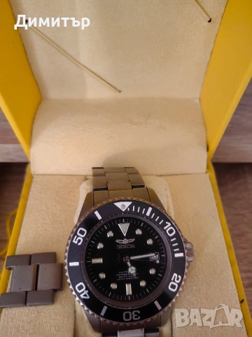 Invicta изцяло титаниев автомат на Seiko NH35A, снимка 3 - Мъжки - 51747594