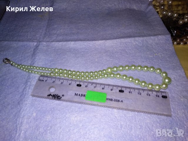 МНОТО КРАСИВО НЕЖНО ПЕРЛЕНО КОЛИЕ БЕЛ ЕПОК СТИЛ 34786, снимка 3 - Колиета, медальони, синджири - 39141534