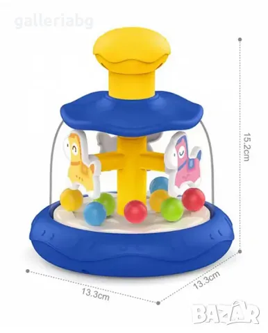 Синя въртележка с топки за деца, снимка 3 - Други - 47968389