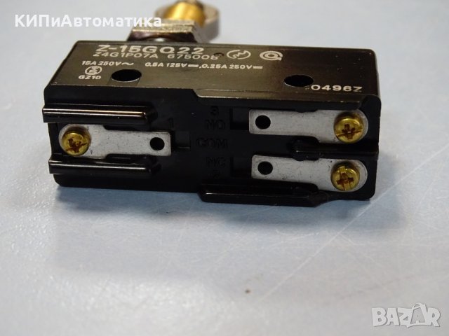 микропревключвател Omron Z-15GQ22 Micro Switch Roller Plunger, снимка 5 - Резервни части за машини - 37523033