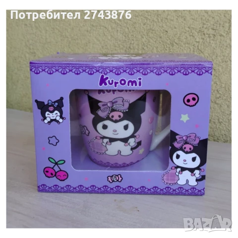 Керамична чаша с мотив  -  Kuromi  - 300мл., снимка 5 - Чаши - 50824443