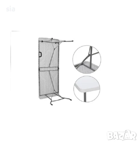 Маса за къмпинг, Преносима масичка, Сгъваема, 180/74/74см, снимка 3 - Къмпинг мебели - 50945602