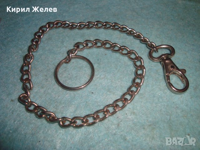 ЗДРАВ СТОМАНЕН СИНДЖИР КЮСТЕК за ДЖОБЕН ЧАСОВНИК ЛАНЕЦ НИКЕЛИРАНА НЕРЪЖДАЕМА СТОМАНА 77665