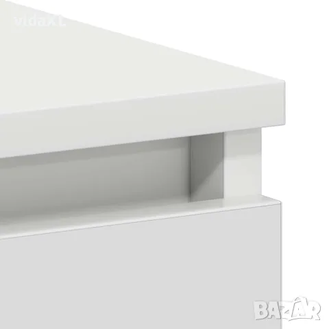 vidaXL Бюро, бяло, 90x45x76 см, инженерно дърво, снимка 9 - Бюра - 56147772