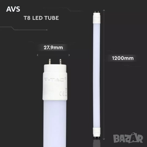 LED пура 120см. 18W 4000K T8 G13 VT-1277 V-TAC, снимка 3 - Други - 40660561