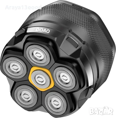 DOAO A6 Head Shaver – Водоустойчива електрическа самобръсначка за глава и лице с 6D плаваща глава