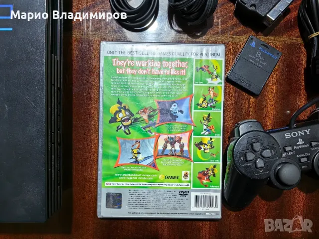 Playstation 2 fat + Crash twinsanity , снимка 7 - PlayStation конзоли - 49602000