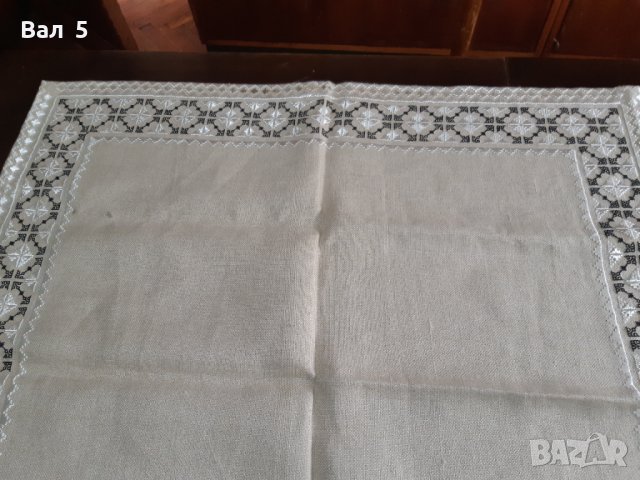 Бродирано каре , тишлайфер , покривка ЛЕНЕНА ПАНАМА, снимка 3 - Антикварни и старинни предмети - 40743966