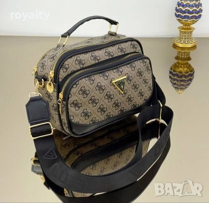 Guess Нова Дамска Кожена Чанта Гес 