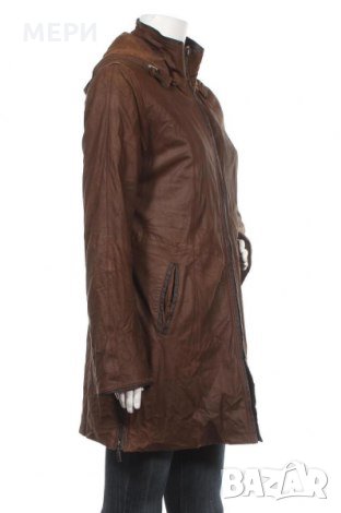 ЕСТЕСТВЕН ВЕЛУР ДАМСКО КОЖЕНО ЯКЕ DENICOLA, снимка 3 - Якета - 31972829