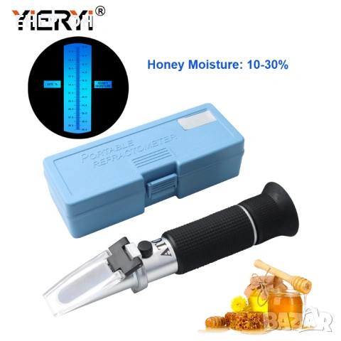 Рефрактометър за влага на мед 10 -30% влажност водно съдържание мед, снимка 3 - Други инструменти - 53329620