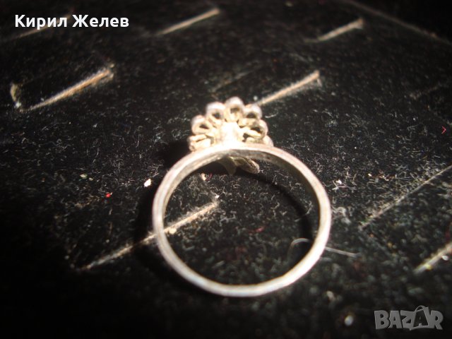 СРЕБЪРЕН ПРЪСТЕН - ЦВЕТЕ МАЙСТОРСКА ИЗРАБОТКА 17139, снимка 7 - Антикварни и старинни предмети - 31557464