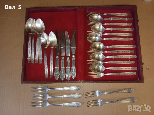 Стари посребрени прибори за хранене , мелхиор - СССР