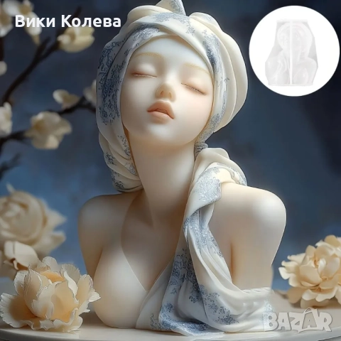Силиконов молд – Елегантна женска фигура (бюст), снимка 3 - Форми - 52895013