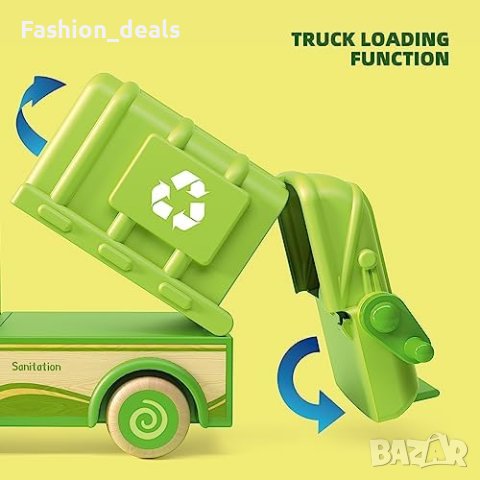 Нова детска играчка камион за боклук реалистична кола с повдигач за деца, снимка 3 - Други - 42241406