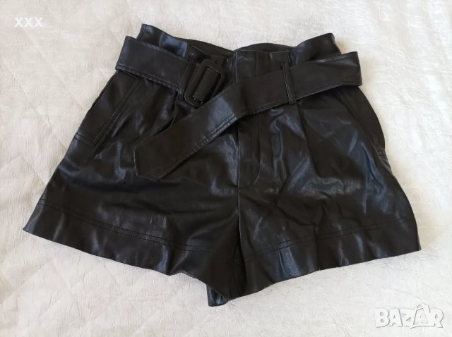 TRF Zara къси кожени панталонки