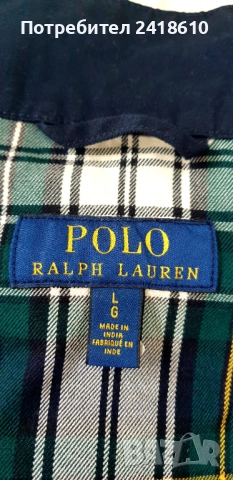POLO Ralph Lauren Twill Jacket Cotton Mens Size L Пролет - Есен НОВО! ОРИГИНАЛ! Мъжко Яке!, снимка 4 - Якета - 52293329