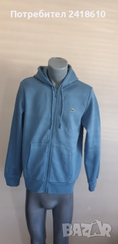 Lacoste Classic Fit  Full Zip Hoodie Mens Size 4 - M НОВО! ОРИГИНАЛ! Мъжка Качулка с цял цип!, снимка 8 - Спортни дрехи, екипи - 51572174