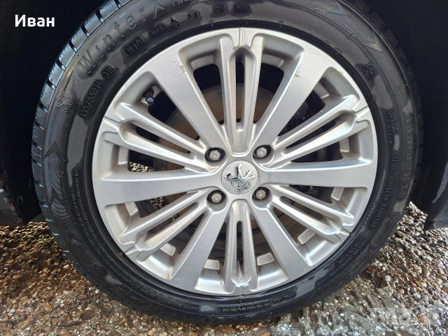 4 броя алуминиеви джанти Пижо 208 2008 зимни гуми 2023, снимка 4 - Гуми и джанти - 52958033