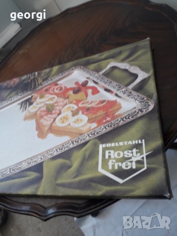 Немско иноксово плато за сервиране поднос   13/3, снимка 7 - Аксесоари за кухня - 31823666