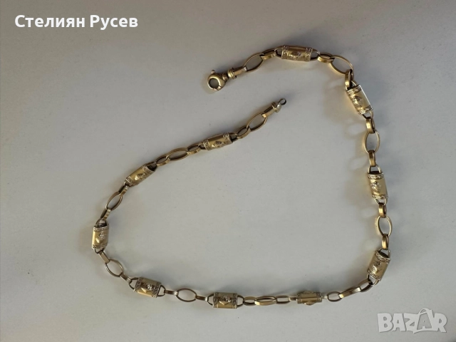 30.58гр 63см мъжки златен ланец версаче / златно колие / синджир / ланец / злато / златен / GOLD 585, снимка 2 - Колиета, медальони, синджири - 52028580
