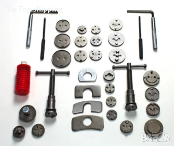 Комплект инструменти за смяна на накладки - 35 части, снимка 2 - Други инструменти - 50442496