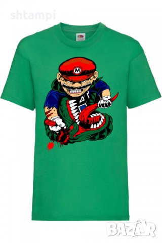 Детска тениска Mario VS Monster,Игра,Изненада,Подарък,Празник,Повод, снимка 5 - Детски тениски и потници - 37436340