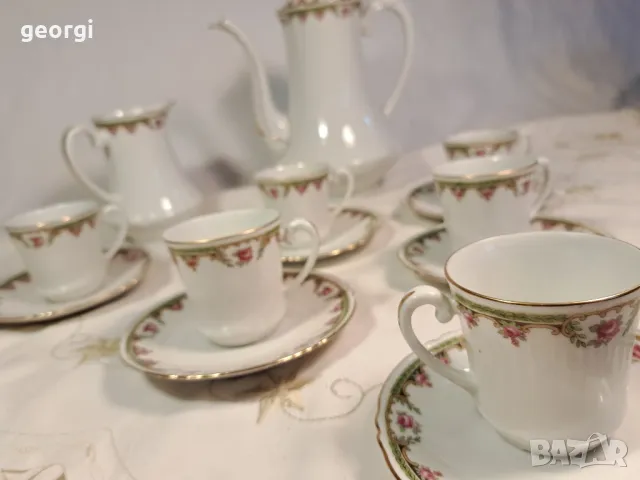 порцеланов сервиз за чай и кафе Limoges   8/1, снимка 8 - Сервизи - 49900467