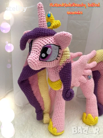 Плетена играчка еднорог, снимка 2 - Други - 51297261