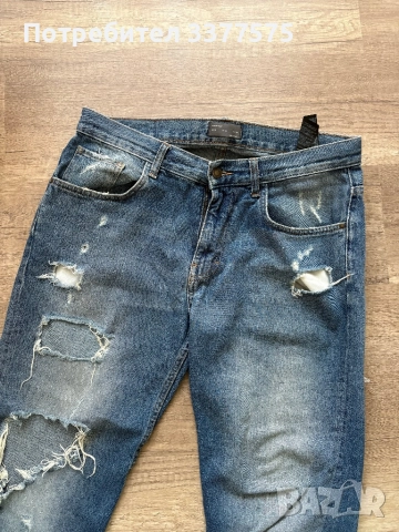 ZARA мъжки скъсани дънки , снимка 4 - Дънки - 52178469