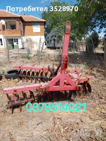Продавам дискова брана за овощни градини 2.40 мт. Общ. Болярово с. Шарково 