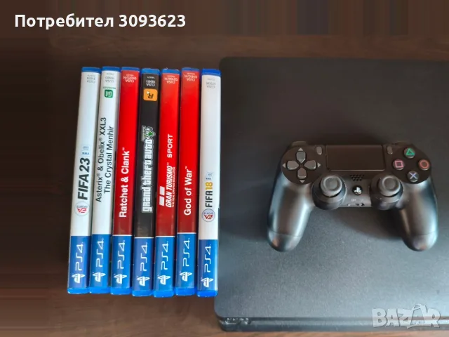 Плейстейшън 4 слим със 7 игри