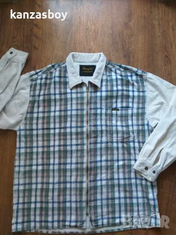 Wrangler Vintage Authentic Western Corduroy Zip Shirt - мъжка връхна риза КАТО НОВА , снимка 5 - Ризи - 47906326
