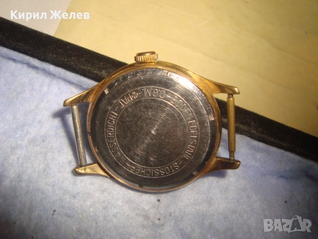 Walbusch LUXUS WATER PROOF 17 RUBIS DUROBLOC ANTIMAGNETIC ПОЗЛАТЕН ШВЕЙЦАРСКИ ВИНТИДЖ ЧАСОВНИК 26933, снимка 4 - Антикварни и старинни предмети - 36729445