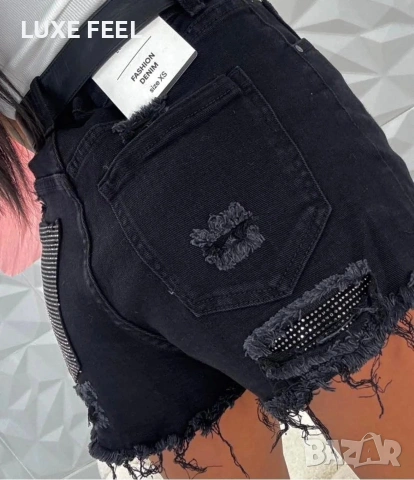 ✨Къси Панталонки с Камъни XS -XL , снимка 4 - Къси панталони и бермуди - 54219554