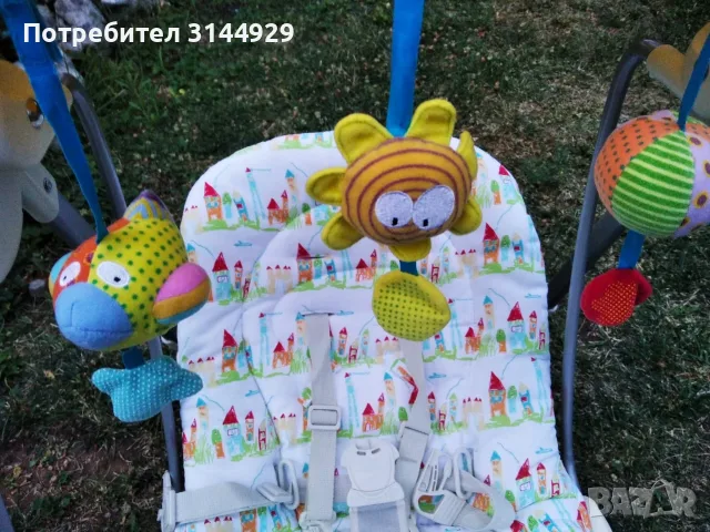 Електрическа бебешка люлка Chicco Polly Swing / Почти НОВА, снимка 3 - Детски люлки - 56012191