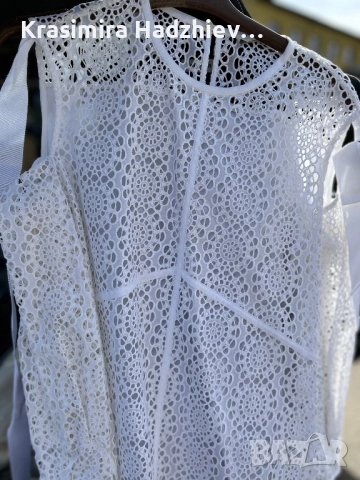 Бяла риза с модерна и удобна кройка, снимка 18 - Ризи - 17519789