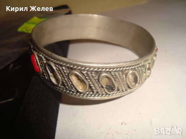 СТАРИННА ОСМАНСКА САЧАНЕНА МАЙСТОРСКА ГРИВНА с НАТУРАЛЕН ЧЕРВЕН КОРАЛ НАКИТ за НОСИЯ 6650, снимка 4 - Колекции - 30733958