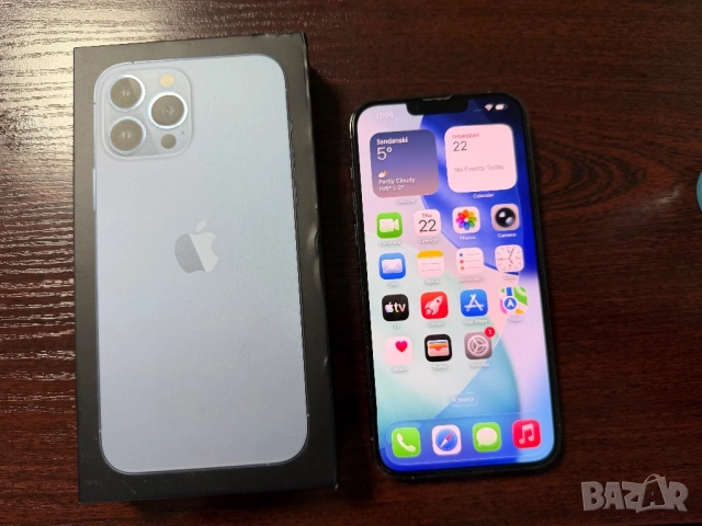 Iphone 13 Pro Max 128GB Sierra Blue, 87% батерия !!ПЕРФЕКТЕН!!, снимка 2 - Apple iPhone - 53191975