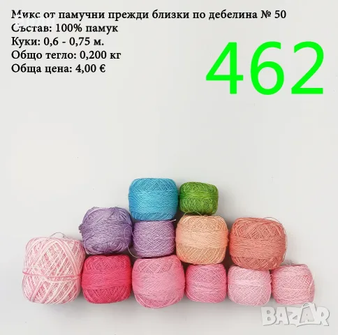 Евтини прежди в малки количества - нови и остатъци , снимка 6 - Други - 52042623