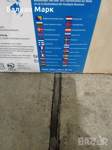 Дървен плот (лепен ) смърч – 800 x 400 x 18 mm, снимка 4 - Други - 53903778