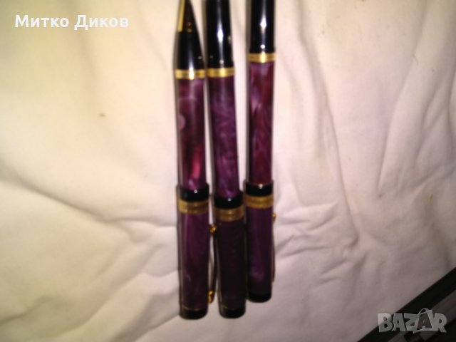 Комплект писалка Иридиум пойнт Германия и две химикалки-едната ролер, снимка 2 - Ученически пособия, канцеларски материали - 29428192