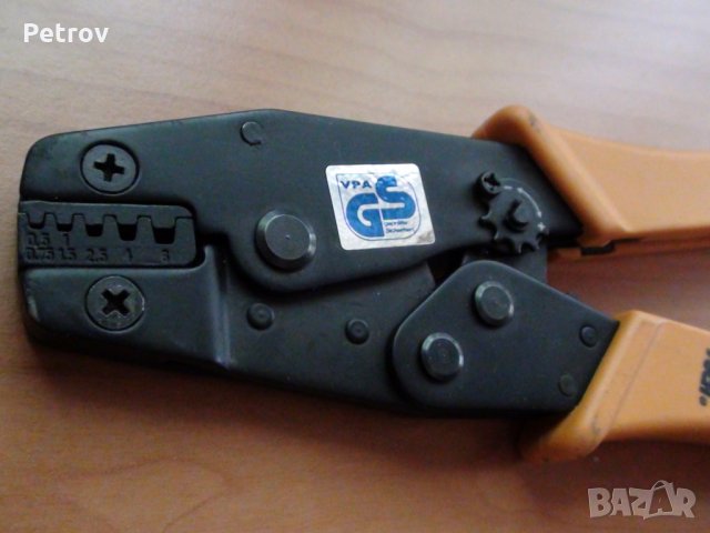 Кримпклещи за накрайници/гилзи 0,5 - 6 mm² , немски !!! ЧИСТО НОВИ !!! GERMANY !!!, снимка 10 - Клещи - 29485372