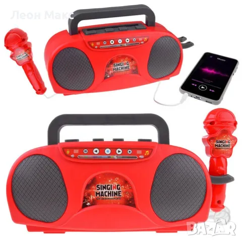 Детски касетофон с микрофон за караоке, снимка 8 - Музикални играчки - 48409650