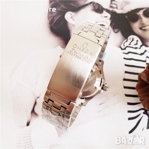 Мъжки часовник OMEGA Seamaster Diver 300M Master Co-Axial Black Dial с автоматичен механизъм, снимка 6 - Мъжки - 37995280